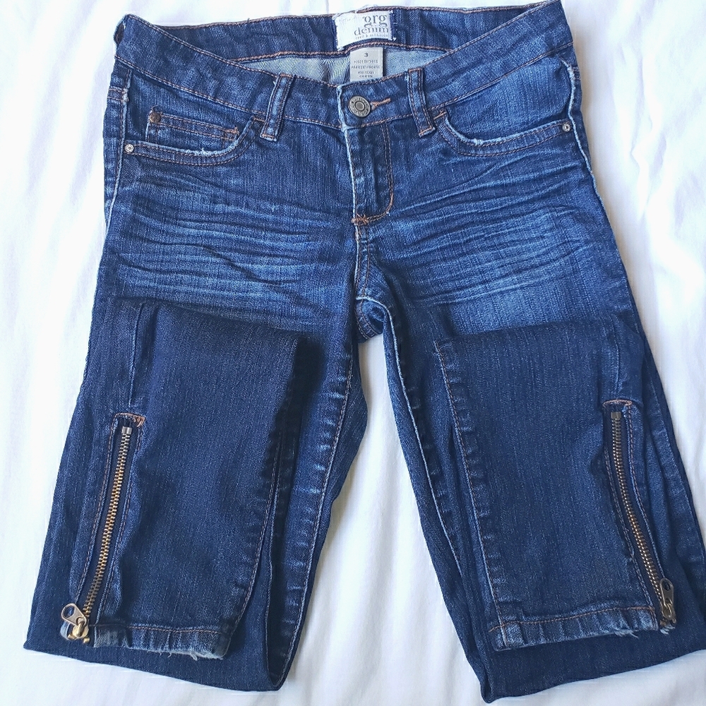 garage • ankle zip skinny jeans